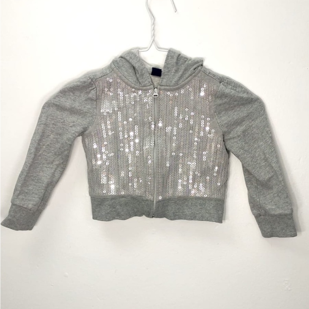 GAP Kids Gray Hoodie with Sequins